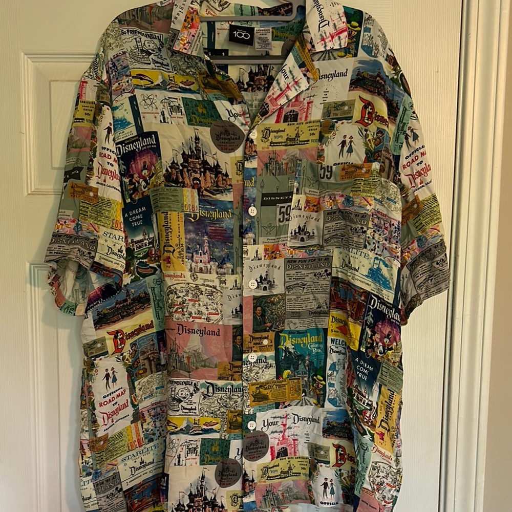 Disney Colorful Graphic Button-Up Shirt - Never Been Worn